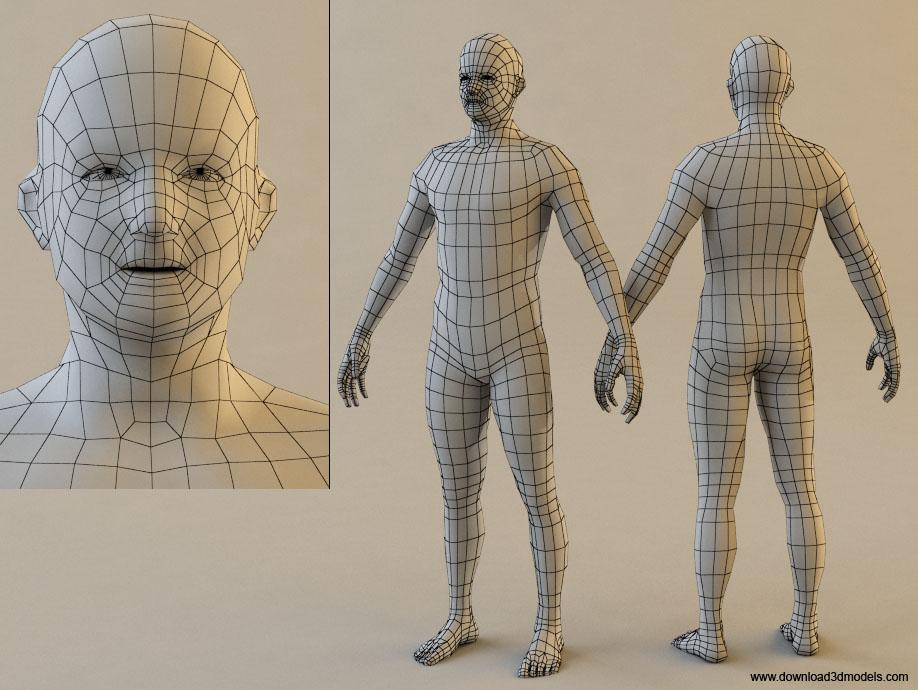 free 3d models human figures